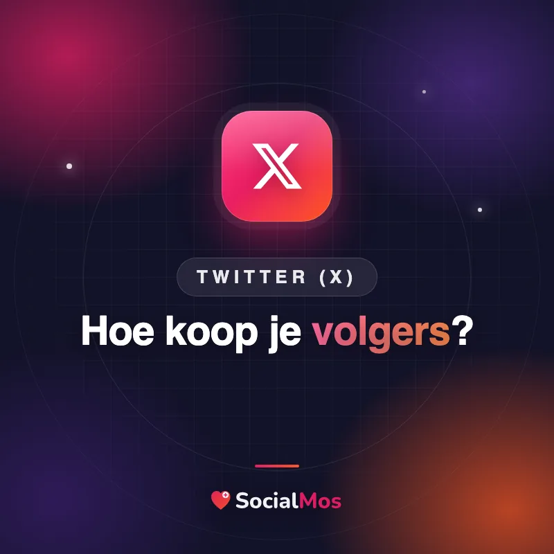 Twitter-logo op een donkere kaart met de vraag: hoe koop je Twitter (X) volgers?